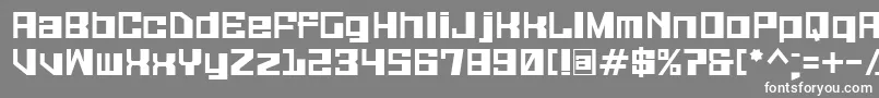 フォントGalaxymonkey – 灰色の背景に白い文字
