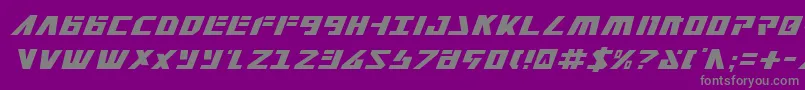 Falconv2i-Schriftart – Graue Schriften auf violettem Hintergrund