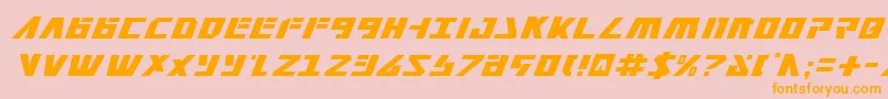 Falconv2i Font – Orange Fonts on Pink Background
