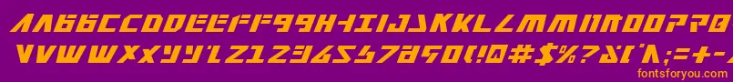 Falconv2i Font – Orange Fonts on Purple Background
