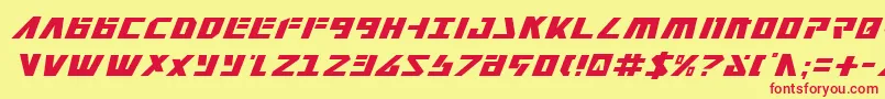 Falconv2i Font – Red Fonts on Yellow Background