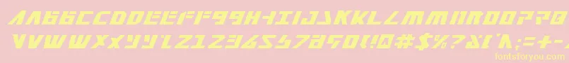 Falconv2i Font – Yellow Fonts on Pink Background