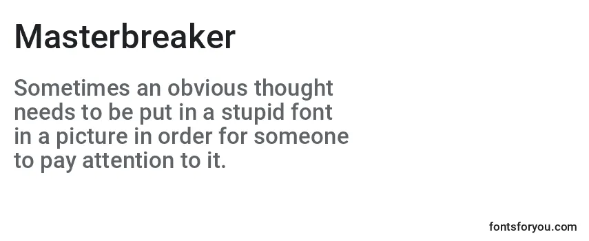 Masterbreaker Font