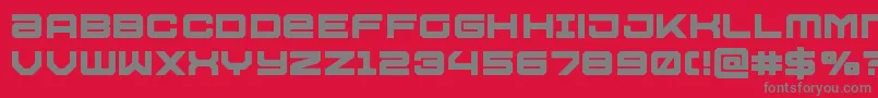 Ussdallasbold Font – Gray Fonts on Red Background