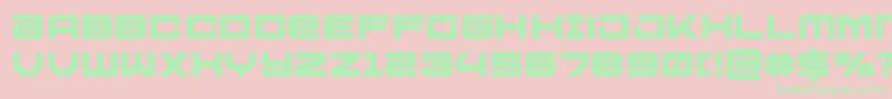 Ussdallasbold Font – Green Fonts on Pink Background