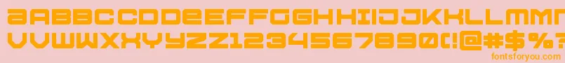 Ussdallasbold Font – Orange Fonts on Pink Background