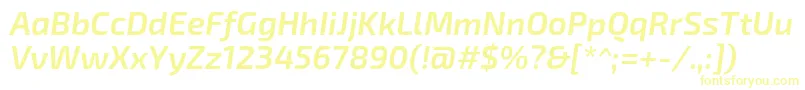 Exo2Semibolditalic Font – Yellow Fonts