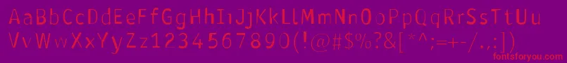 AntavianaNormal Font – Red Fonts on Purple Background