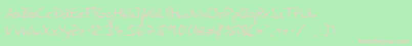 LinotypeEgo Font – Pink Fonts on Green Background