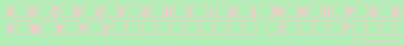 Crackfir Font – Pink Fonts on Green Background