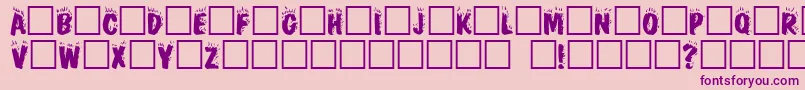 Crackfir Font – Purple Fonts on Pink Background