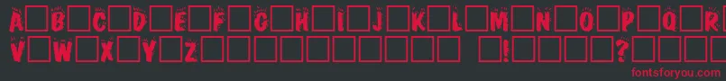 Crackfir Font – Red Fonts on Black Background