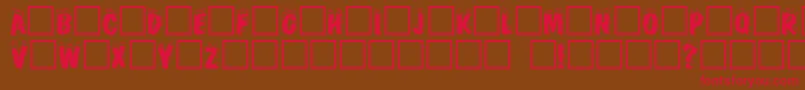 Crackfir Font – Red Fonts on Brown Background