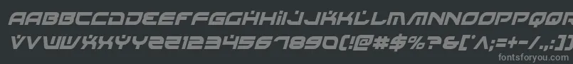 Battlefieldv4condital Font – Gray Fonts on Black Background