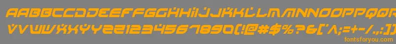 Battlefieldv4condital-Schriftart – Orangefarbene Schriften auf grauem Hintergrund