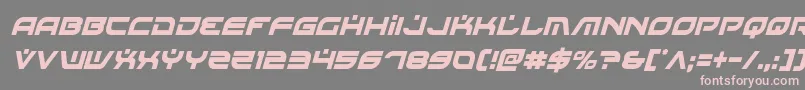 Battlefieldv4condital Font – Pink Fonts on Gray Background