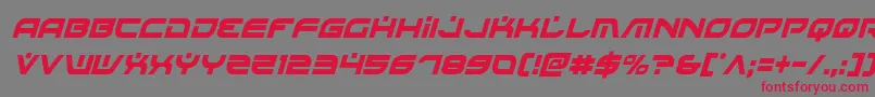 Battlefieldv4condital Font – Red Fonts on Gray Background