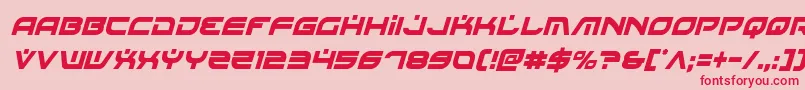 Battlefieldv4condital Font – Red Fonts on Pink Background