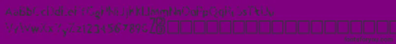 Zone23Psilocybine Font – Black Fonts on Purple Background
