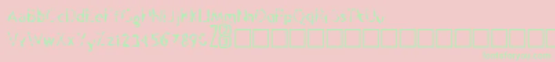 Zone23Psilocybine Font – Green Fonts on Pink Background