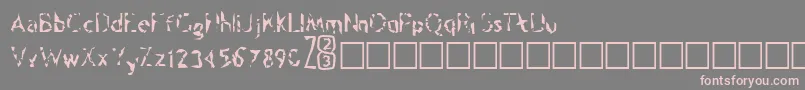 Zone23Psilocybine Font – Pink Fonts on Gray Background