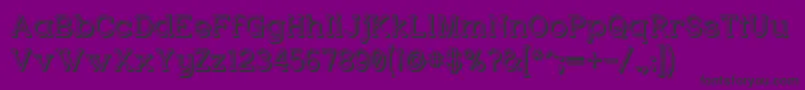 CharringtonPosh Font – Black Fonts on Purple Background