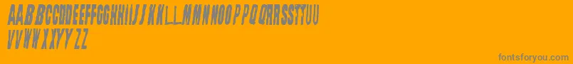 StraightFace-Schriftart – Graue Schriften auf orangefarbenem Hintergrund