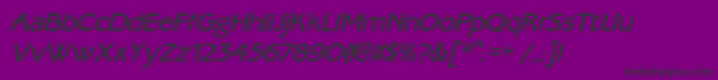 AmbassadorecItalic Font – Black Fonts on Purple Background