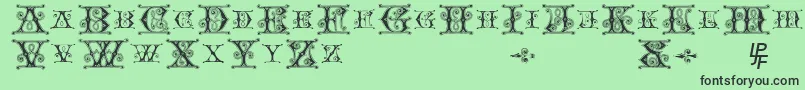 Blavicke Font – Black Fonts on Green Background