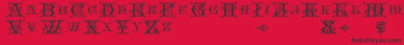 Blavicke Font – Black Fonts on Red Background