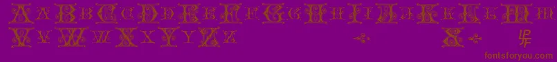 Blavicke Font – Brown Fonts on Purple Background