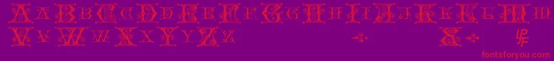 Blavicke Font – Red Fonts on Purple Background