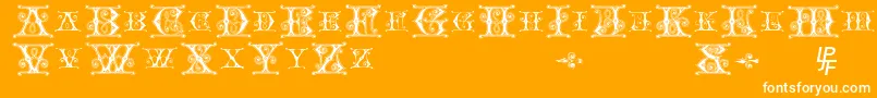 Blavicke Font – White Fonts on Orange Background