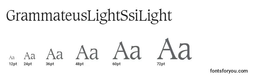 GrammateusLightSsiLight Font Sizes