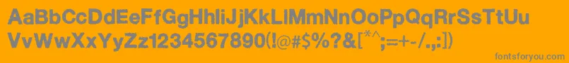 DiffuseAway Font – Gray Fonts on Orange Background