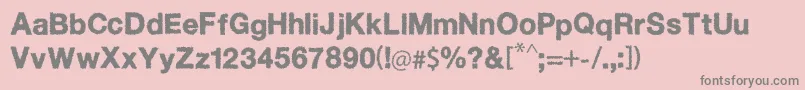 DiffuseAway Font – Gray Fonts on Pink Background