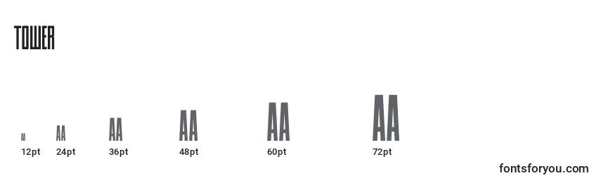 Tower Font Sizes