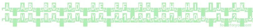 フォントZipperc – 緑のフォント