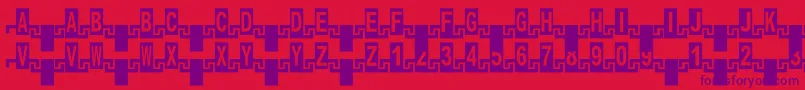 fuente Zipperc – Fuentes Moradas Sobre Fondo Rojo