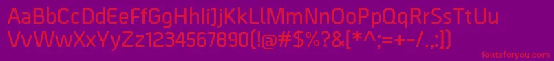 BordaDemibold Font – Red Fonts on Purple Background