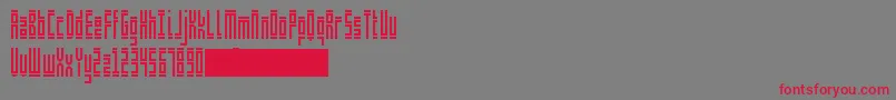 ShelfLife Font – Red Fonts on Gray Background