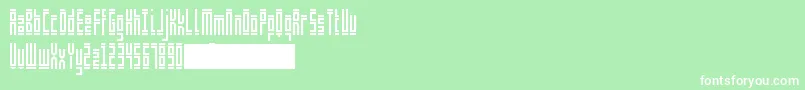 ShelfLife Font – White Fonts on Green Background