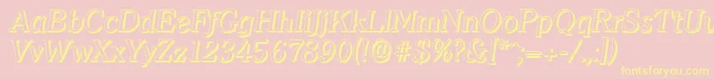 More about ClearfaceshadowItalic Font ClearfaceshadowItalic Font – Yellow Fonts on Pink Background