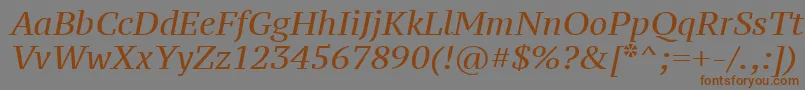 More about Ptz56f Font Ptz56f Font – Brown Fonts on Gray Background