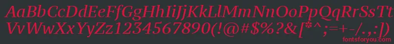 Ptz56f Font – Red Fonts on Black Background