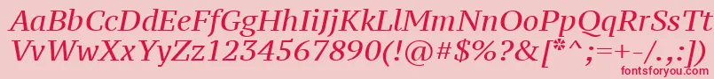 More about Ptz56f Font Ptz56f Font – Red Fonts on Pink Background