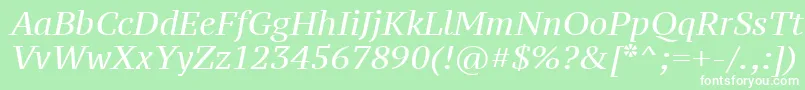 フォントPtz56f – 緑の背景に白い文字