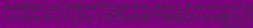 Czcionka Square721ExtendedBt – czarne czcionki na fioletowym tle