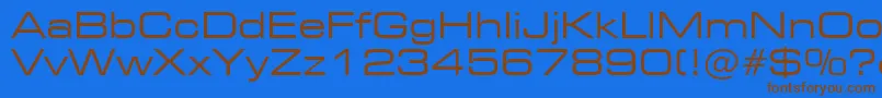Шрифт Square721ExtendedBt – коричневые шрифты на синем фоне