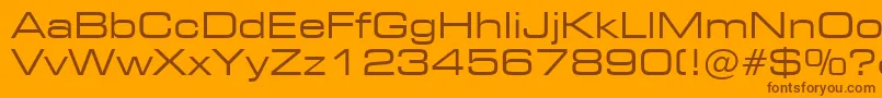 Подробнее о шрифте Square721ExtendedBt Шрифт Square721ExtendedBt – коричневые шрифты на оранжевом фоне